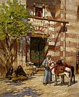 Palace, Paintings - Before the Palace by Frederick Arthur Bridgman
